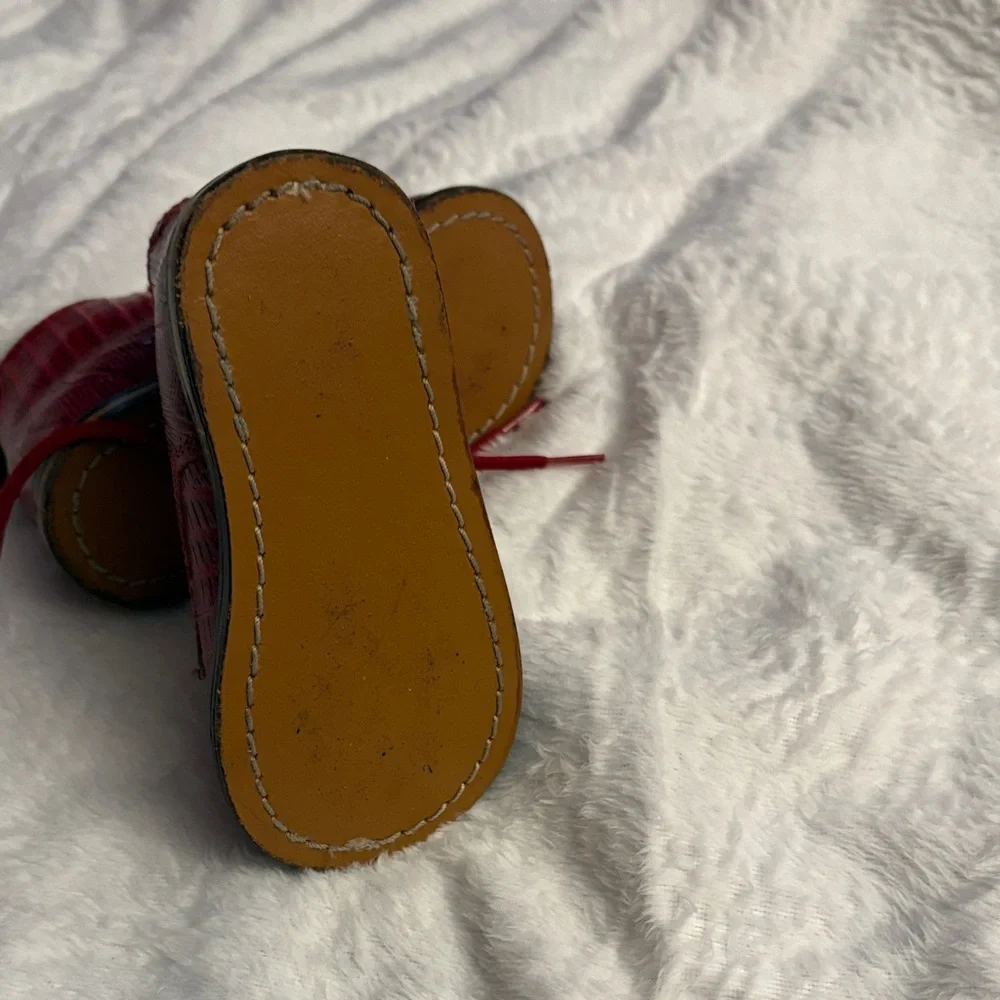 Chic Red Kids Dress Shoes